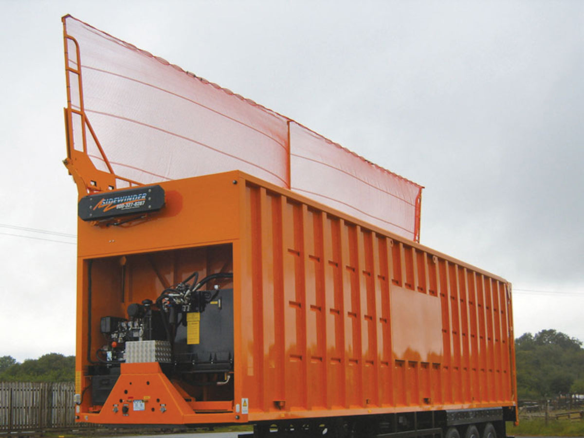 Sidewinder Side-Flip Replacement Tarp, Black Grid 1809712 Trailer | Donovan Tarps | American Tarping