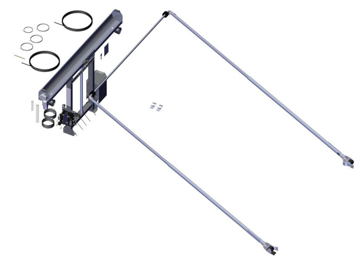 DC203, TM Single Stage Tower, 5 Spring 84" Ext Pivot, Wide Bow Set, 69203 | Roll-Rite | American Tarping