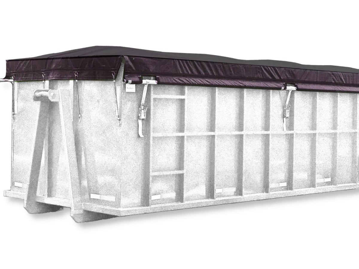 Belt & Ratchet Roll-Off Container Tarps (18oz Vinyl) | Donovan Tarps | American Tarping