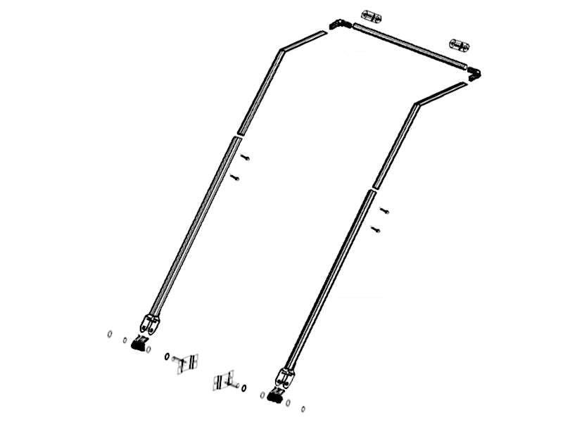 Telescoping Arm Kit w/ Springs K0845C | Mountain Tarp | American Tarping