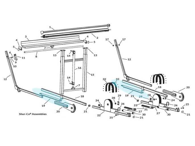SWAT Lower Arm Cylinder - 36" Stroke 1808892 | Donovan Tarps