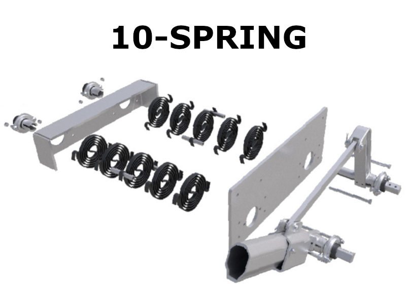 EasyCover Heavy Duty Dump Trailer Tarp System 10-Spring | Aero Industries | American Tarping