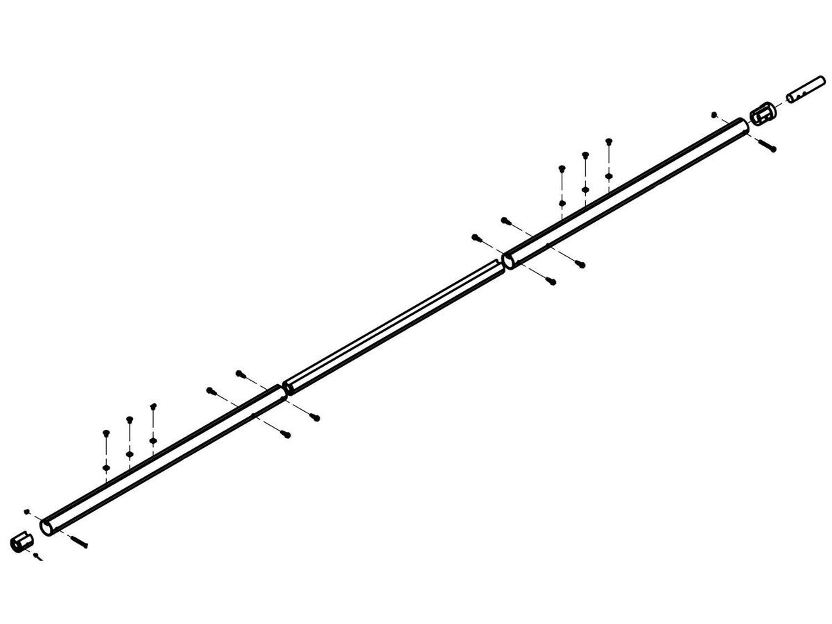 Adjustable Width Roller Bar (Electric Kits Model 500-575) 0311-961307 | Aero Industries | American Tarping