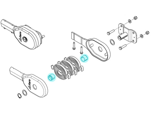 Plastic Inserts for Powerpack Spring Kits (Black and White) 0311-962085 | Aero Industries | American Tarping