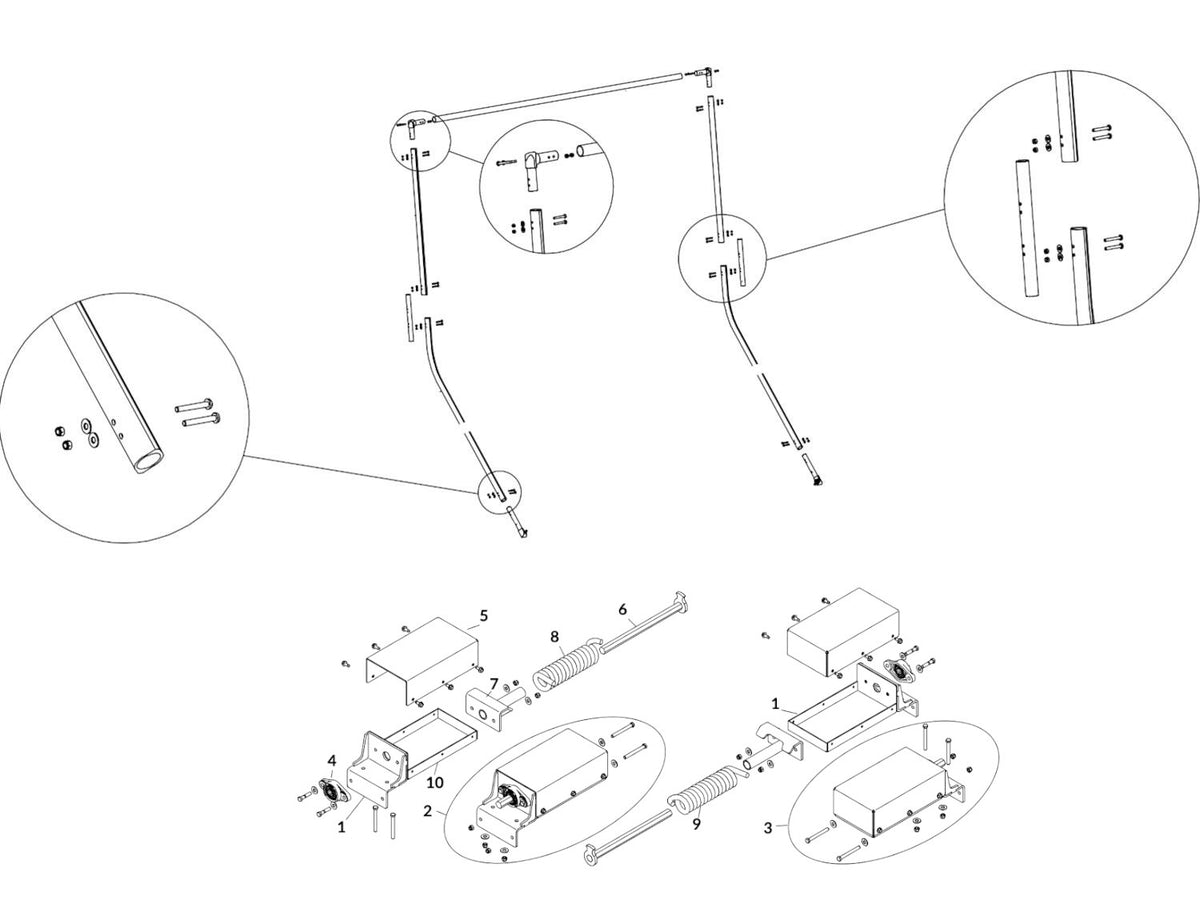 Arm & Spring Kit - Multi Axle 1808751 | Donovan  | American Tarping