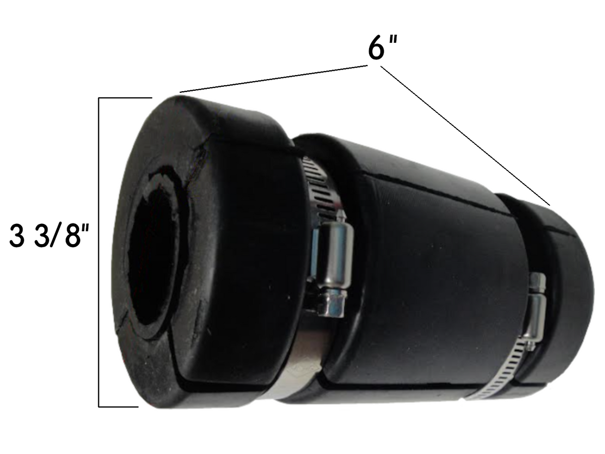 Rubber Tarp Stop 6" 1808819 Dimensions | Donovan Tarps