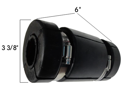Rubber Tarp Stop 6" 1808819 Dimensions | Donovan Tarps