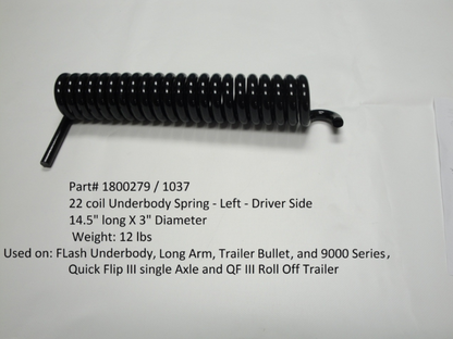 22-Coil Torsion Spring (Driver Side) 1800279 / 1037 | Donovan Tarps