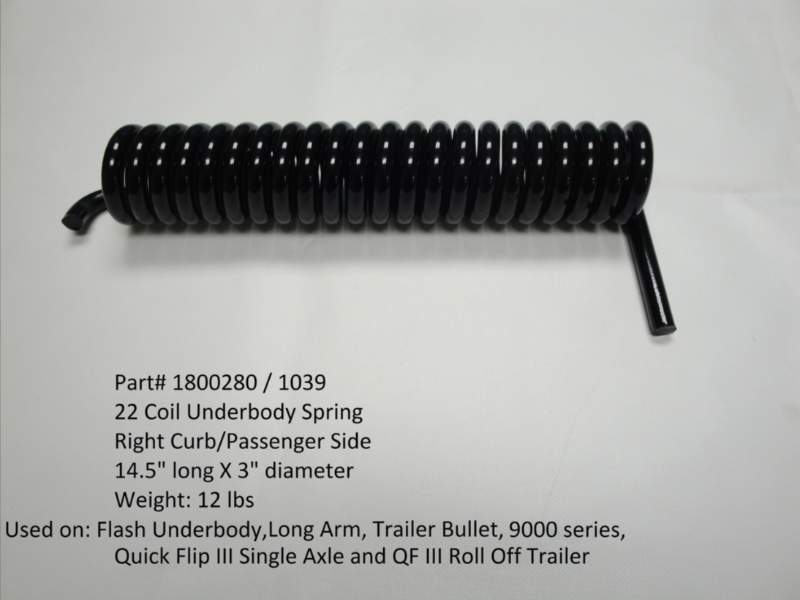 22-Coil Torsion Spring (Passenger Side) 1800280 / 1039 | Donovan Tarps