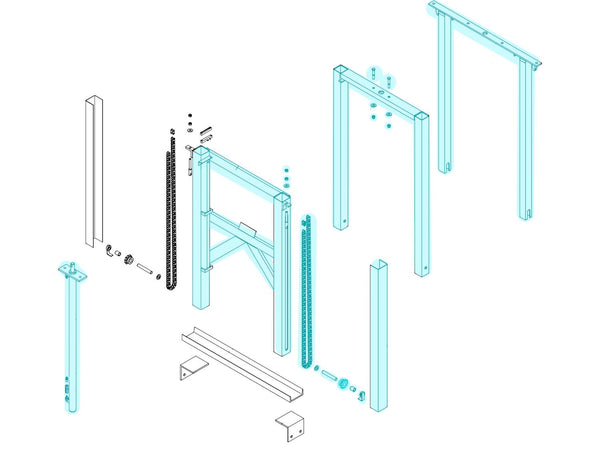 Hy-Tower™ DL Base Kit w/ Cylinder 1800085 | Donovan  | American Tarping