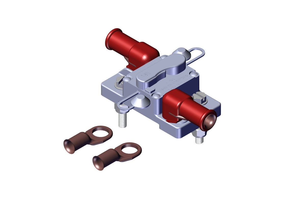 Breaker, 200 amp Manual Reset Breaker Kit for 12V pump 17912 | Roll-Rite | American Tarping