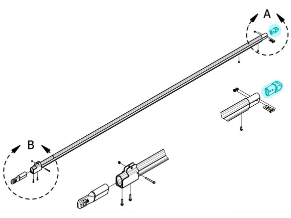 Toughest Triple Upper Casting Glued 0311-962261 | Aero Industries | American Tarping