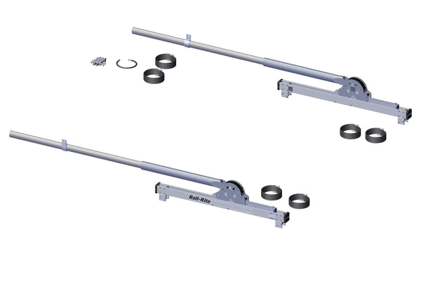 Pivot Set, 20'' Narrow Profile Sliding 6 Spring Pivot Set w/ 96" Tubes 47730 | Roll-Rite | American Tarping