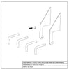 Steel Rope Storage Hooks And Steel Tarp Return Ramp Hardware Kit | Pulltarps