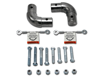 Elbow Hardware Kit For Round Steel Arm Tubes and Steel Cross Bar (501-1251) | Pulltarps | American Tarping