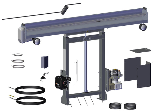 Tower Assembly, 12v SDX Single Stage w/Single Valve Pump & Control Box SDX 101531 | Roll-Rite | American Tarping