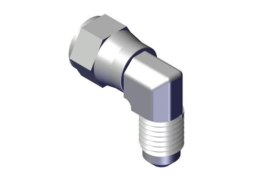 Adapter, 90 #4 Male tube to #4 37° female swivel 39297 | Roll-Rite | American Tarping
