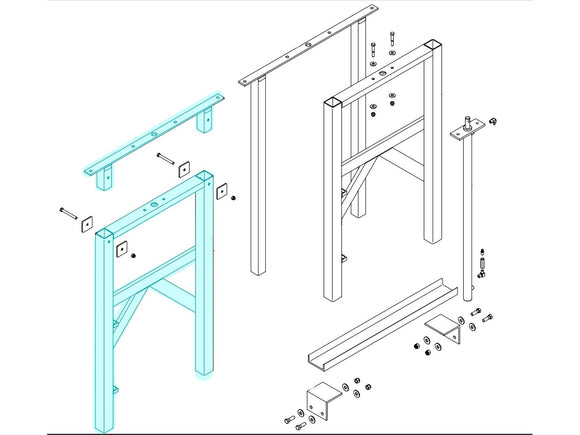 Gantry Base Assembly - Fixed 1808652 | Donovan  | American Tarping