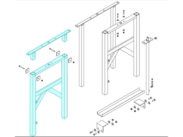 Gantry Base Assembly - Fixed 1808652 | Donovan  | American Tarping