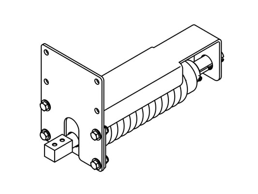 1/2" Undermount Spring Assembly w/ Drop Plate, Easy Cover (10'-17' System Length) | Aero Industries | American Tarping