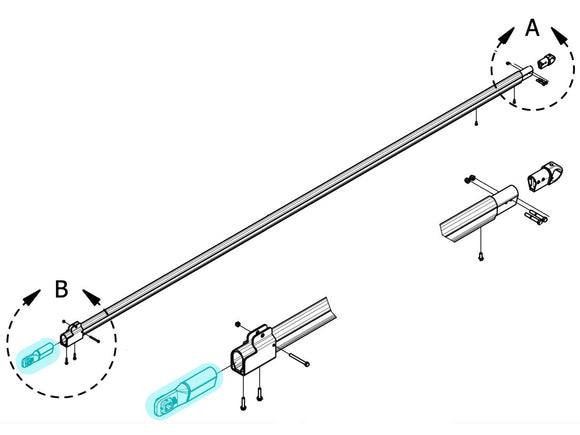 Toughest Triple Arm End w/ Spacer 0311-962262 | Aero Industries | American Tarping