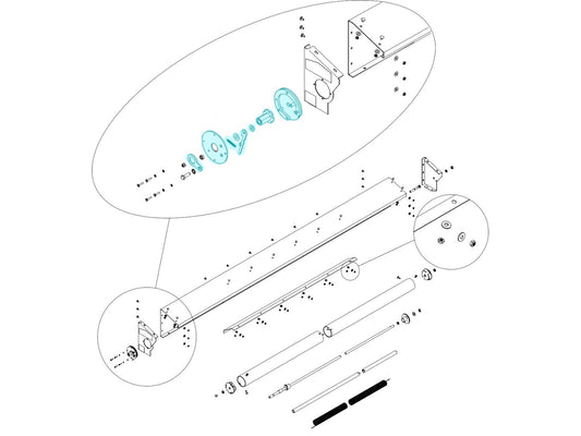 Tarp Spool Ratchet Assembly 1121339 | Donovan  | American Tarping