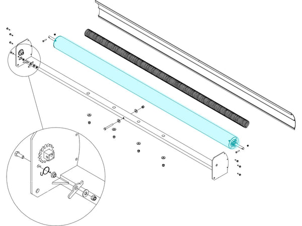 Roller Bar - Hy-Tower™ 1810381 | Donovan  | American Tarping
