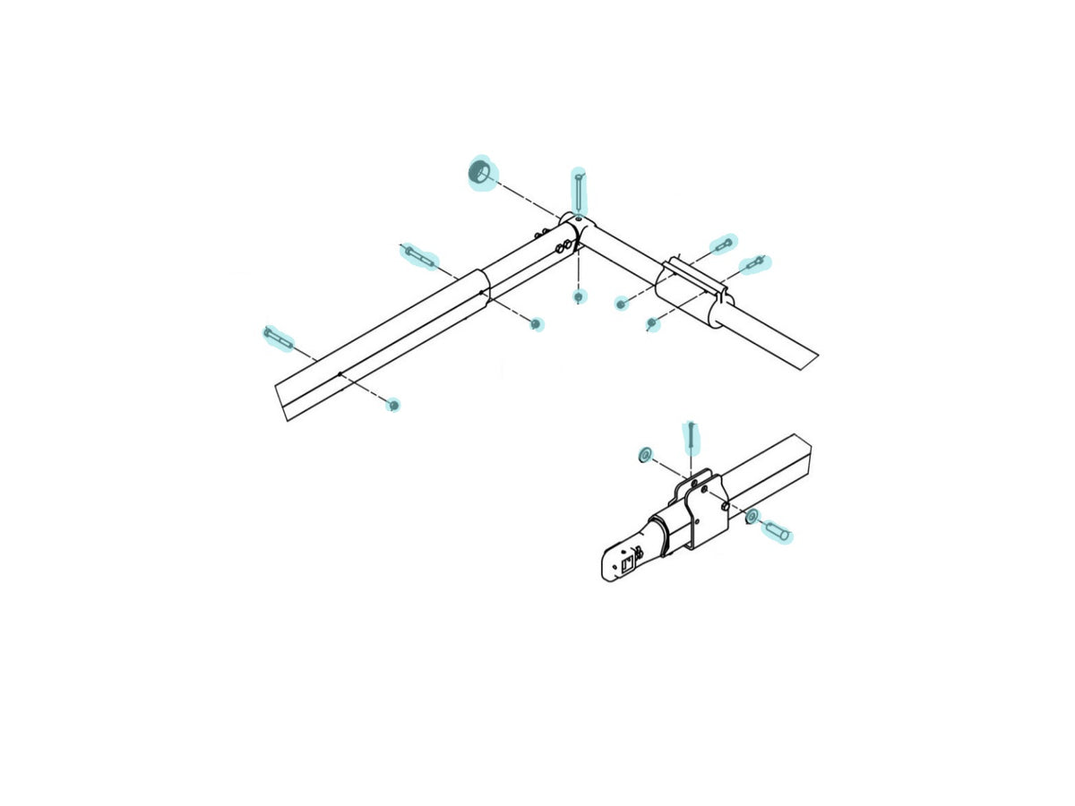 Hardware Kit. EasyCover 10-Spring 0311-960107 | Aero Industries | American Tarping