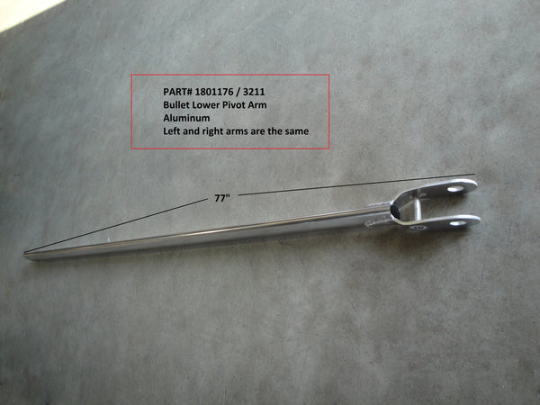 Lower Bullet Pivot Arm Assembly (Includes Springs, Pivot Pin & Hardware) 1801804, 1801805 | Donovan Tarps