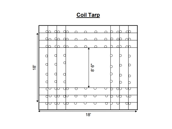 Flatbed Coil Tarp 18'x18'