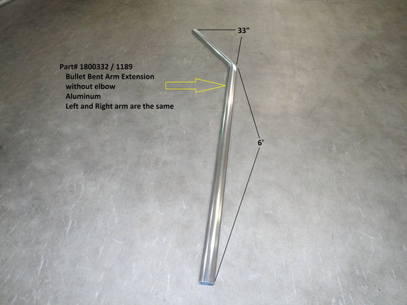 Bullet Upper Arm Extrusion - 30° Bend 1800332  | Donovan Tarps