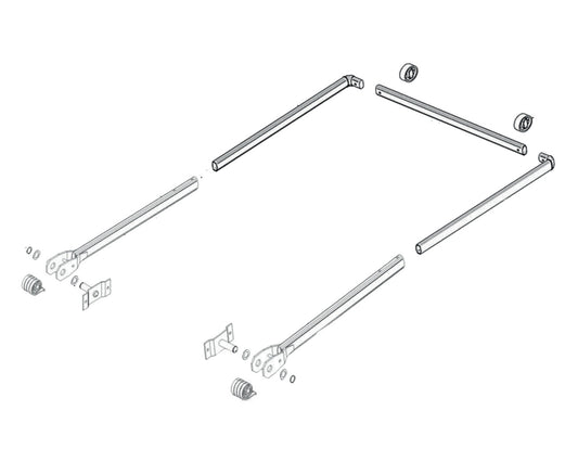 Aluminum Tarp Arm Replacement Set (up to 24') | Sioux City Tarp | American Tarping