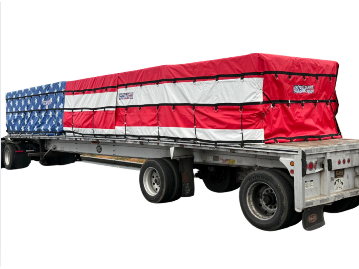 flatbed tarp system Freedom Series Stars & Stripes Flatbed Tarps (2-Piece Set) | United Tarps