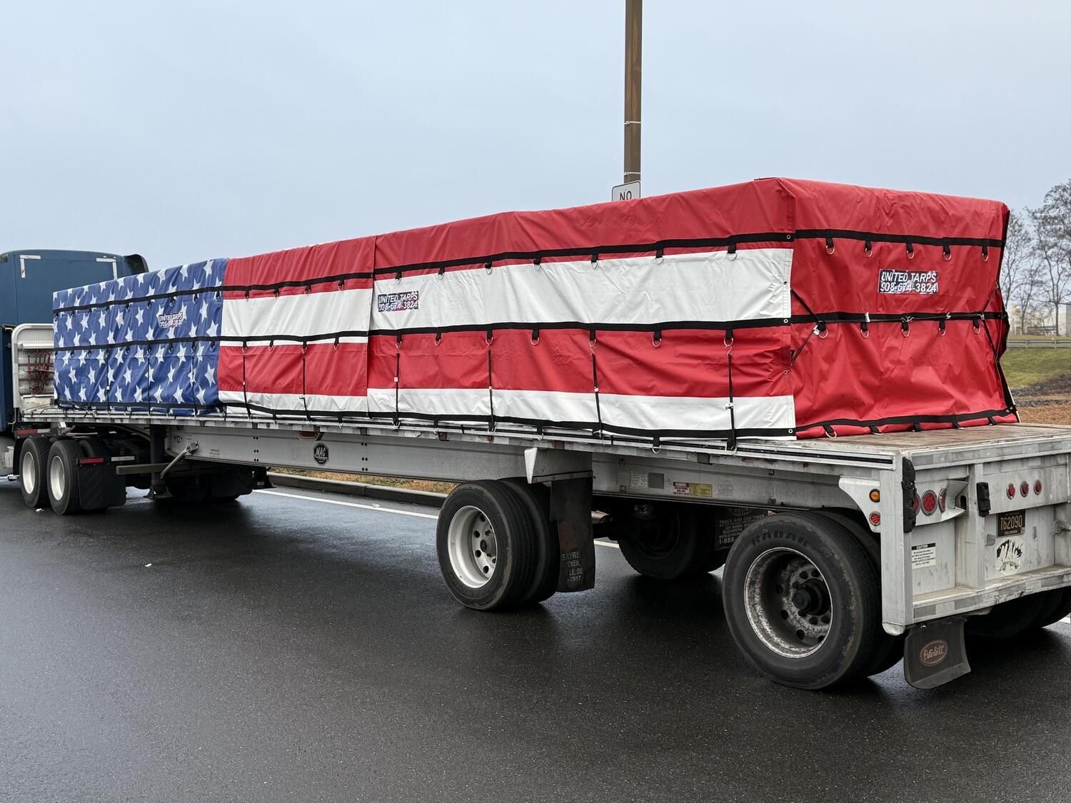 tarps america Freedom Series Stars & Stripes Flatbed Tarps (2-Piece Set) | United Tarps
