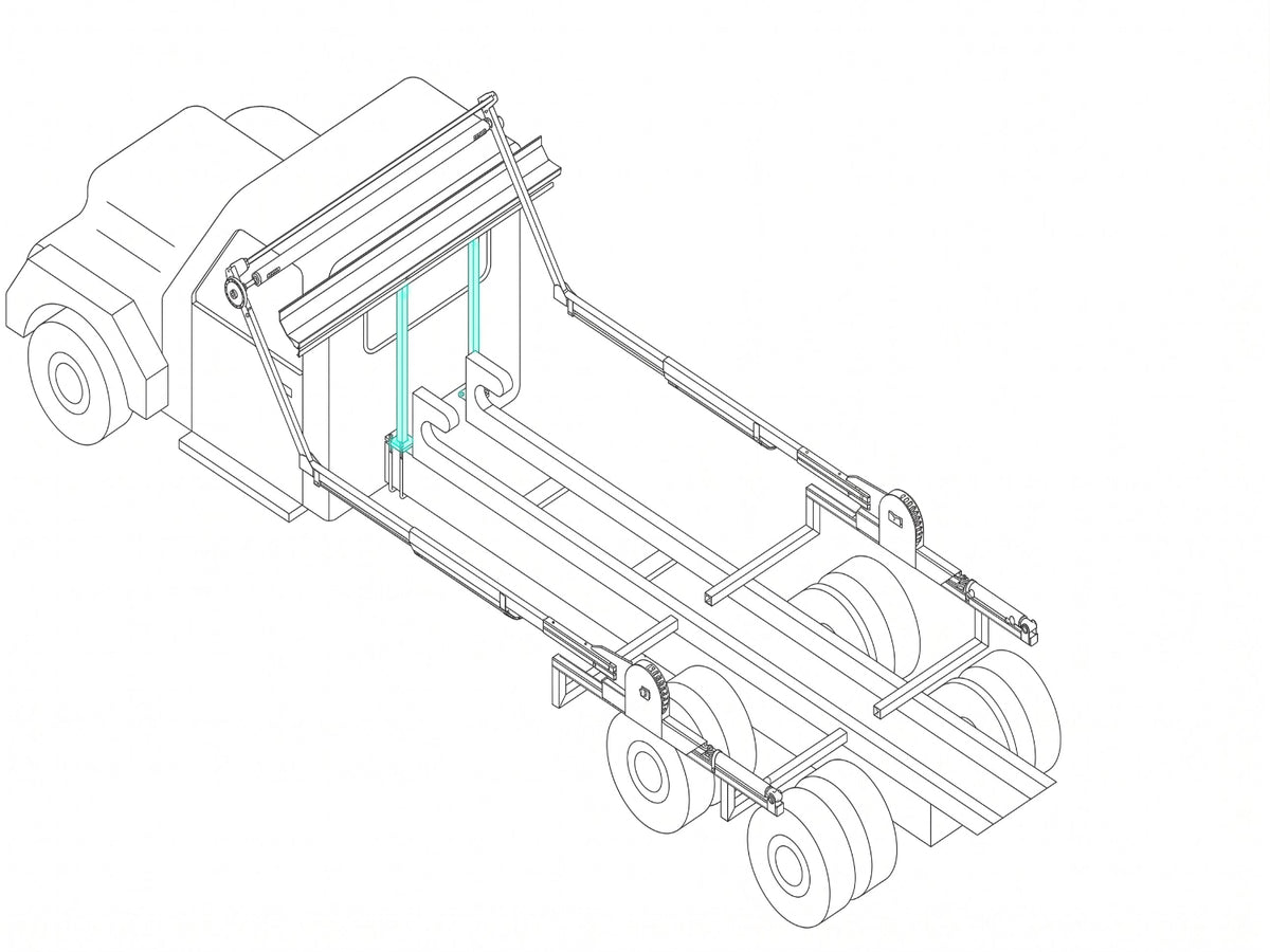 Rack 'N Pinion Fixed Leg Assembly HR4610 | Pioneer Coverall | American Tarping