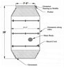 Heavy Duty Black Mesh Roll-off Auto Tarp HR4759 Sketch | Pioneer Coverall