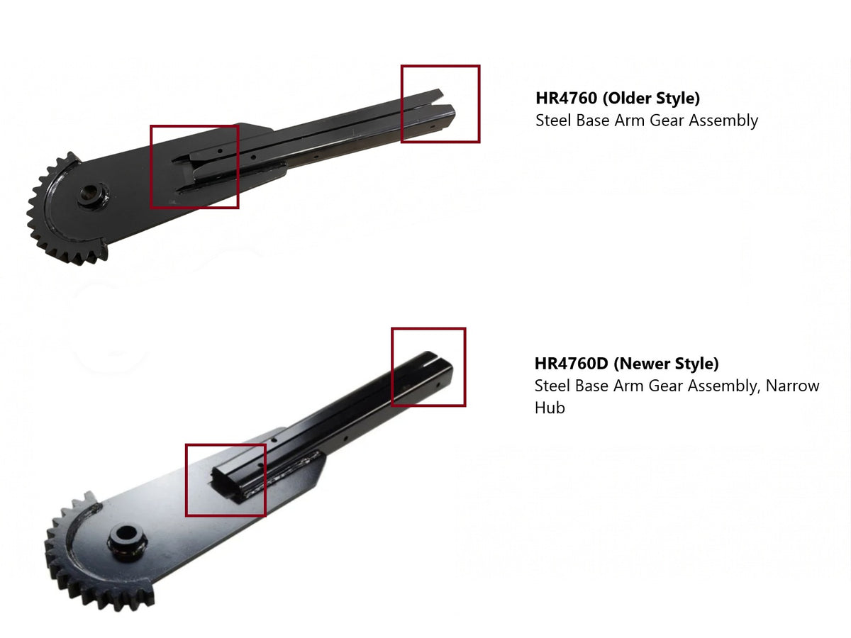 Rack 'N Pinion Hi Roller Base Arm Gear Assembly HR4760 HR4760D | Pioneer Coverall | American Tarping
