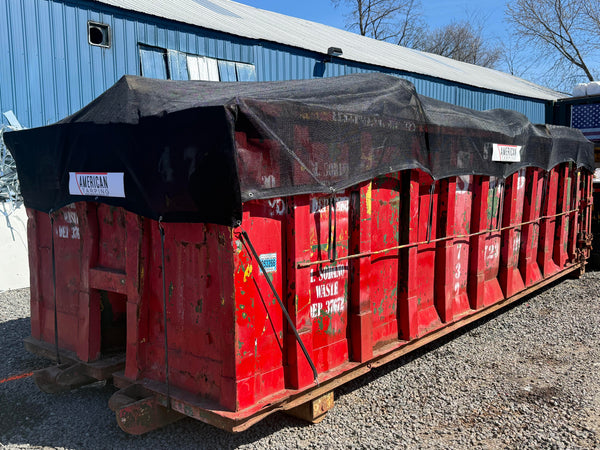 12' x 26' Premium Mesh Turbo Tarps Hand/Throw Tarp Installed Side | United Tarps