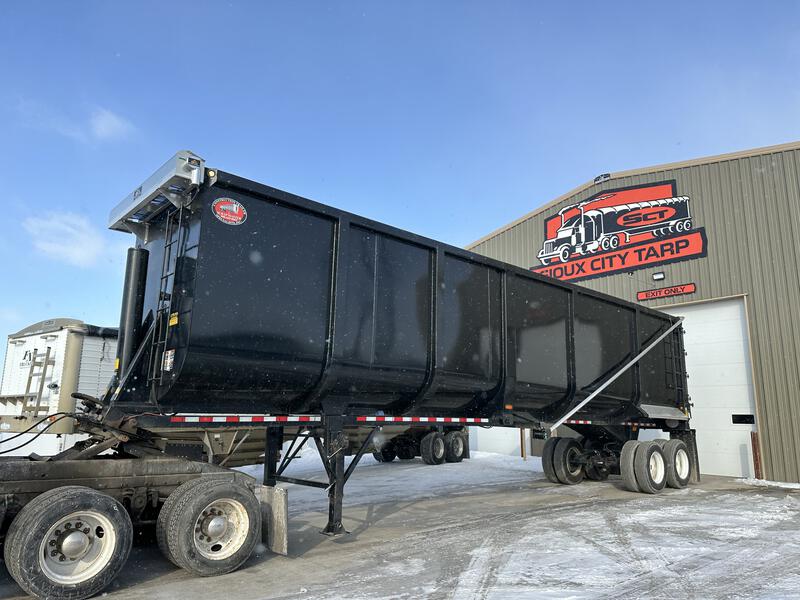 Xtreme Electric Flip Tarp Dump Trailer Tarp Systems Angle | Sioux City Tarp | American Tarping