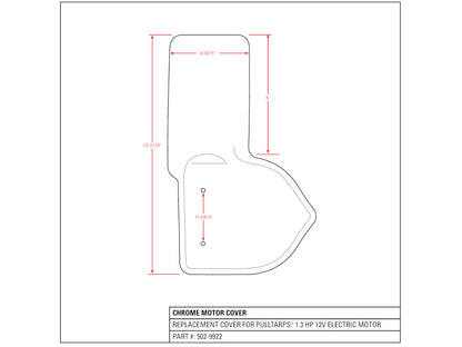 Chrome Motor Cover 502-9922 | Pulltarps | American Tarping