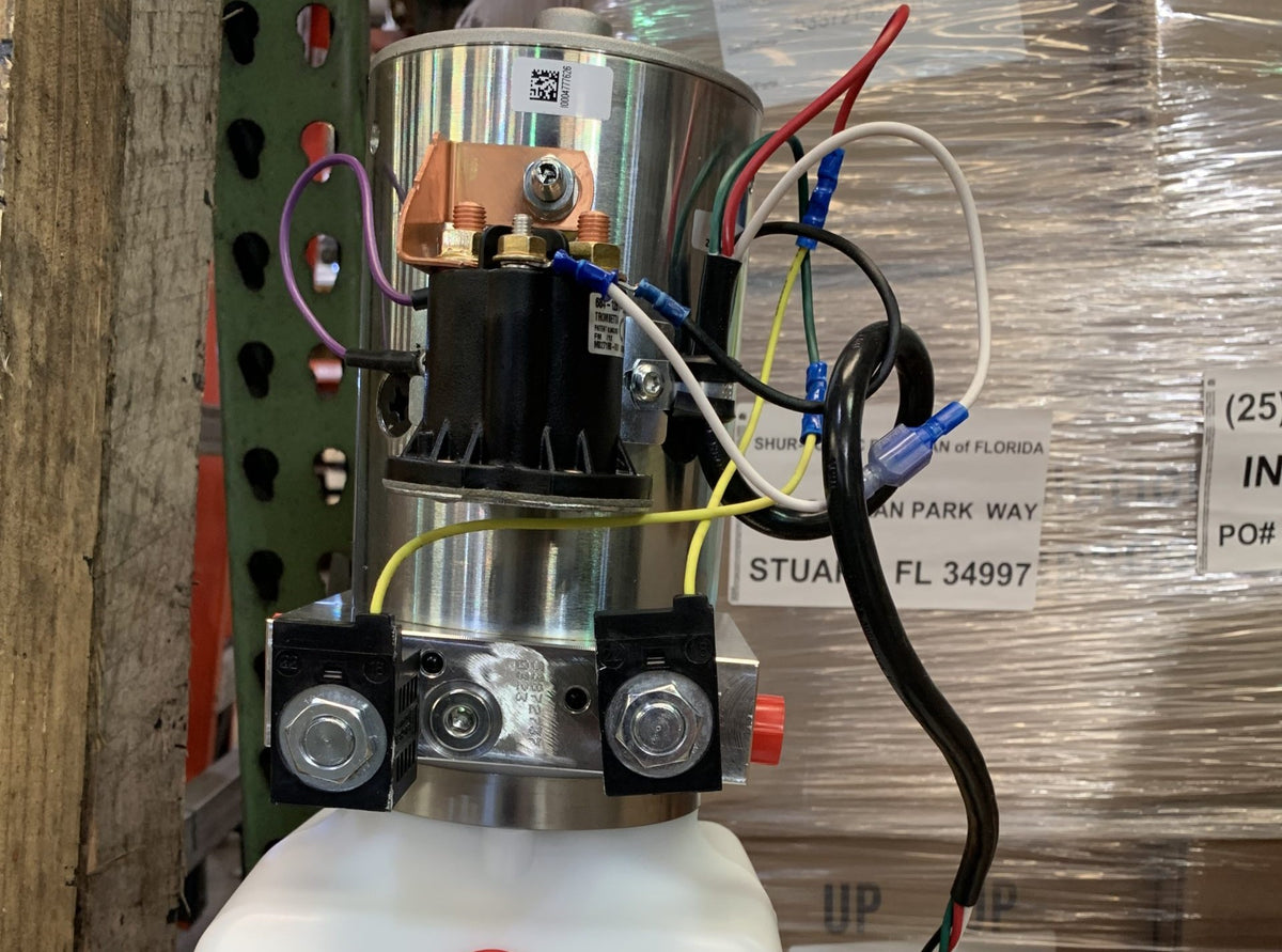 12V Electric Hydraulic Pump Assembly for Sidewinder 1810310 (Old P/N 1800850) | Donovan Tarps | American Tarping