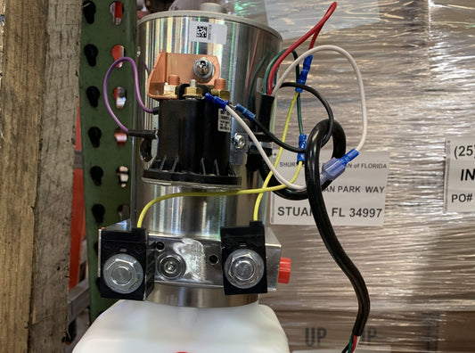 12V Electric Hydraulic Pump Assembly for Sidewinder 1810310 (Old P/N 1800850) | Donovan Tarps | American Tarping