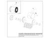 Enclosed 4 spring pivot housing assembly 501-2204 - Passenger side | Pulltarps | American Tarping