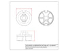 Cast aluminum end cap for roller tubes 501-9915 | Pulltarps | American Tarping