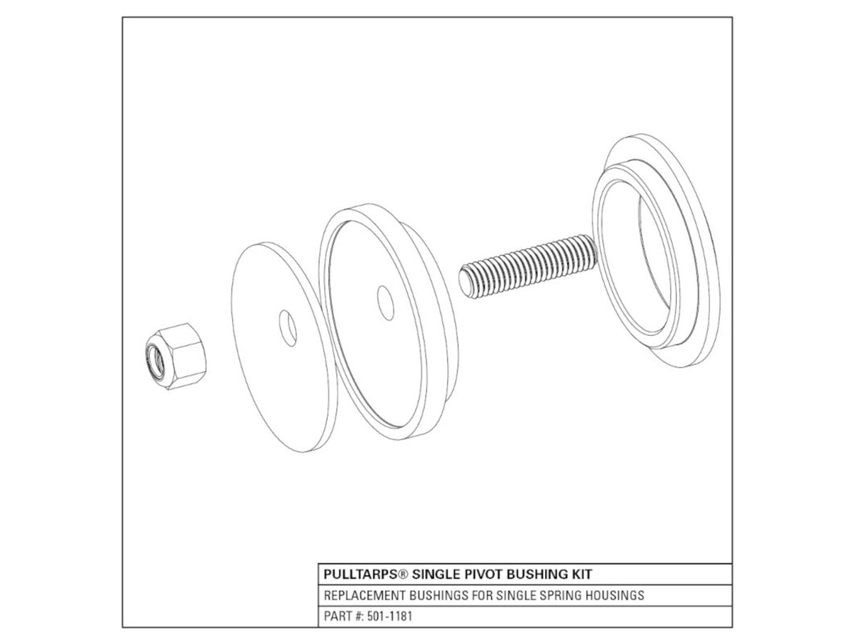Single pivot bushing kit (501-1181) | Pulltarps | American Tarping