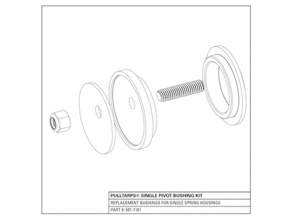 Single pivot bushing kit (501-1181) | Pulltarps | American Tarping