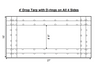 Picture of vinyl steel tarp for for flatbed trucks without side drops, from American Tarping.
