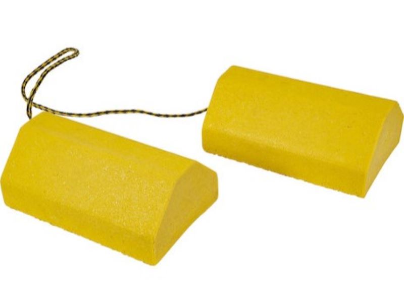 Composite Wheel Chock Set WC9642Y Pair | Buyers Products | American Tarping