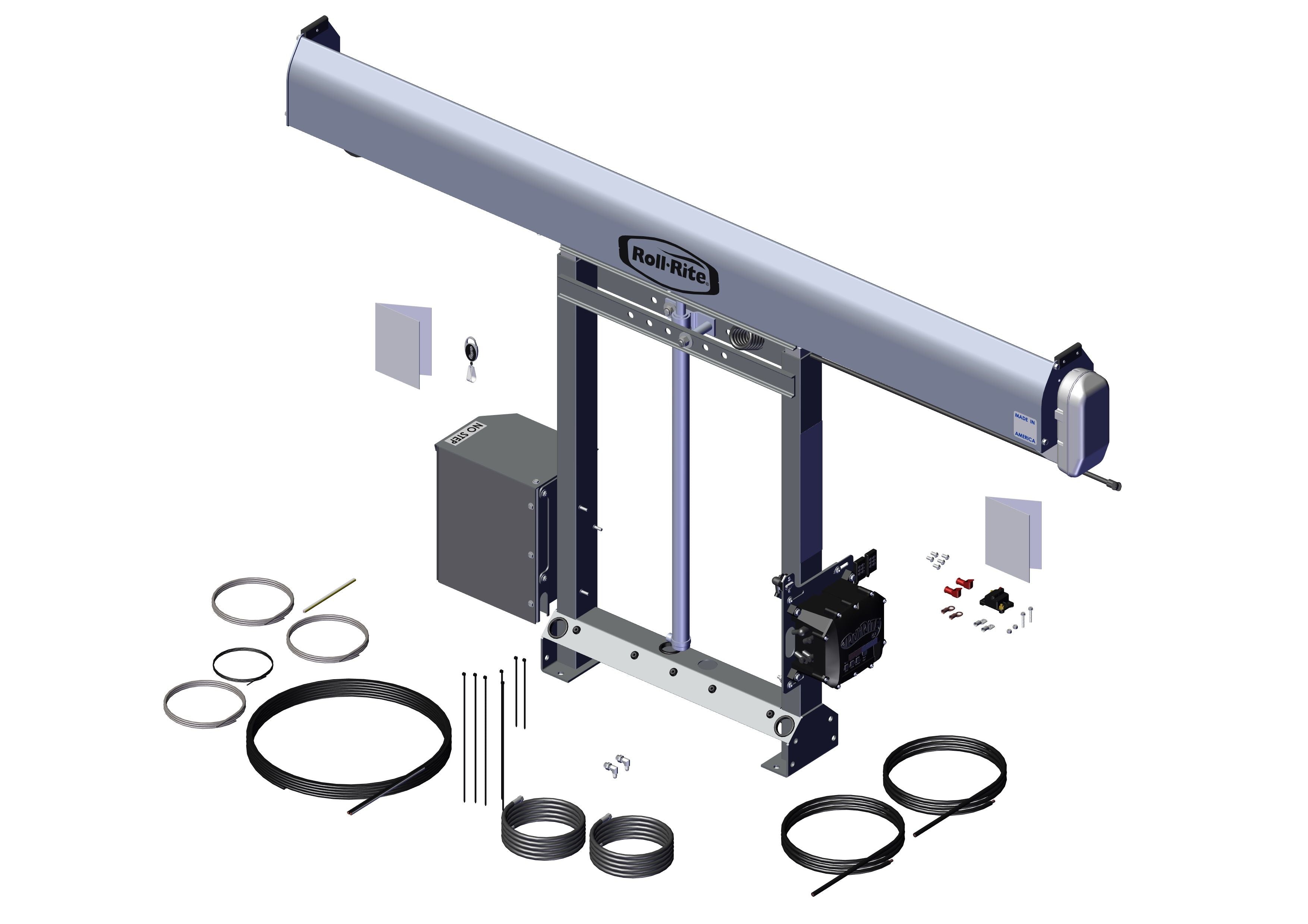Tarp System, Super Duty Single Stage Adjustable w/Dual Valve Pump & Control Box 101473