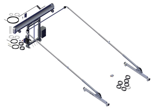 DC350, SD Single Stage Tower, Super Slider Pivot, Wide Bow Set 69350 | Roll-Rite | American Tarping